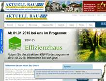 Tablet Screenshot of aktuell-bau.de